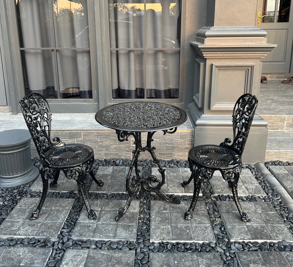 ชุดสนามอัลลอยด์ 2 ที่นั่ง สไตล์ยุโรปคลาสสิก ทนแดดทนฝน | Aunchisa Alloy ชุดสนามอัลลอยด์ 2 ที่นั่ง สไตล์ยุโรปคลาสสิก ทนแดดทนฝน | Aunchisa Alloy