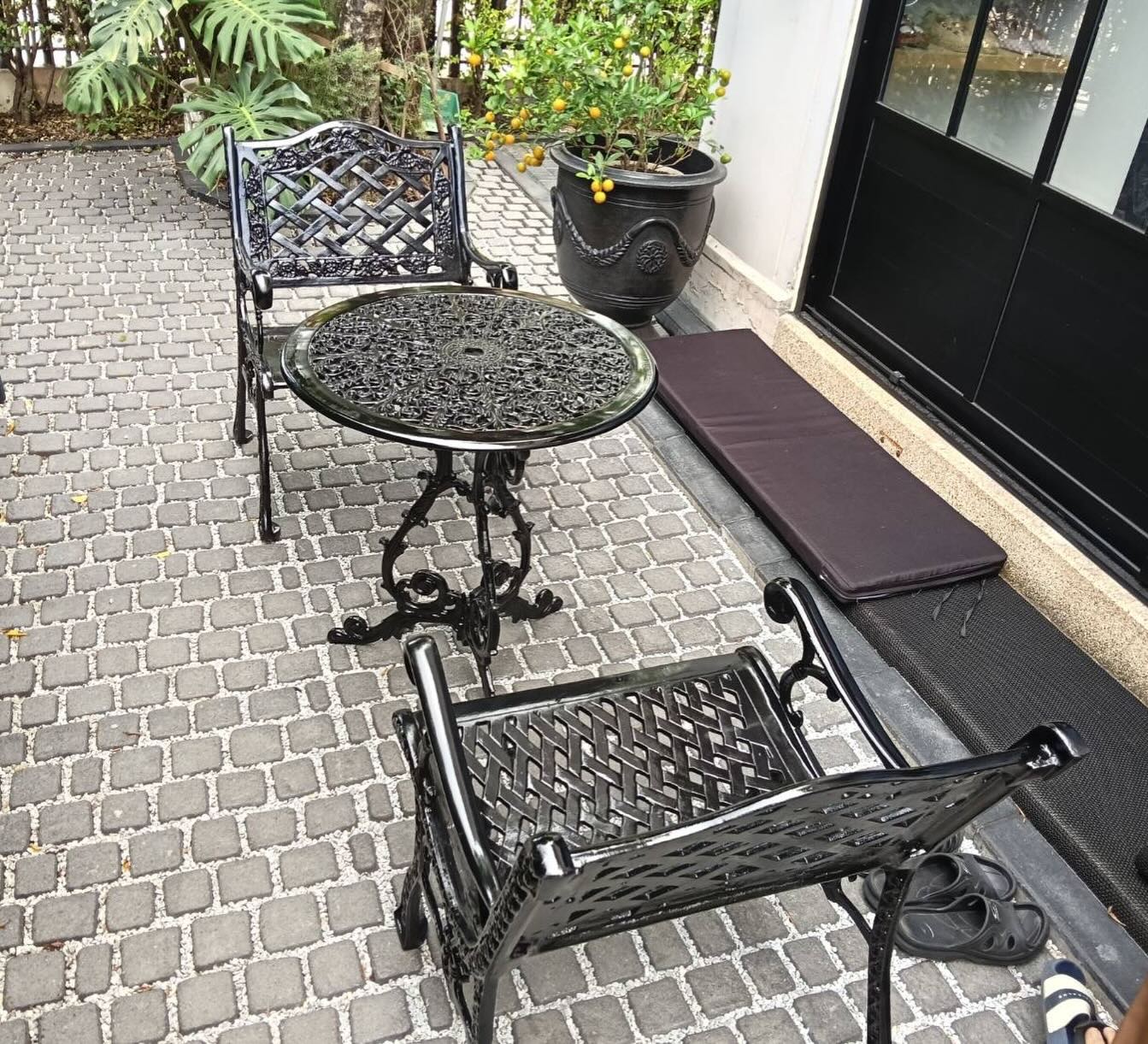 ชุดสนามอัลลอยด์ 2 ที่นั่ง สไตล์ยุโรปคลาสสิก ทนแดดทนฝน | Aunchisa Alloy ชุดสนามอัลลอยด์ 2 ที่นั่ง สไตล์ยุโรปคลาสสิก ทนแดดทนฝน | Aunchisa Alloy