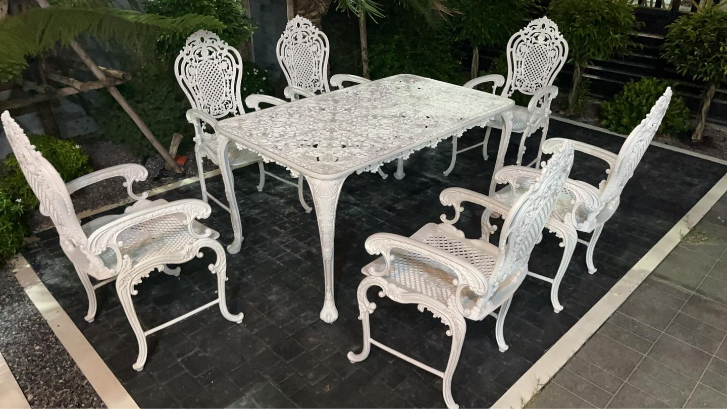 ชุดสนามอัลลอยด์ 6 ที่นั่ง สำหรับสวนขนาดใหญ่ | Aunchisa Alloy ชุดสนามอัลลอยด์ 6 ที่นั่ง สำหรับสวนขนาดใหญ่ | Aunchisa Alloy