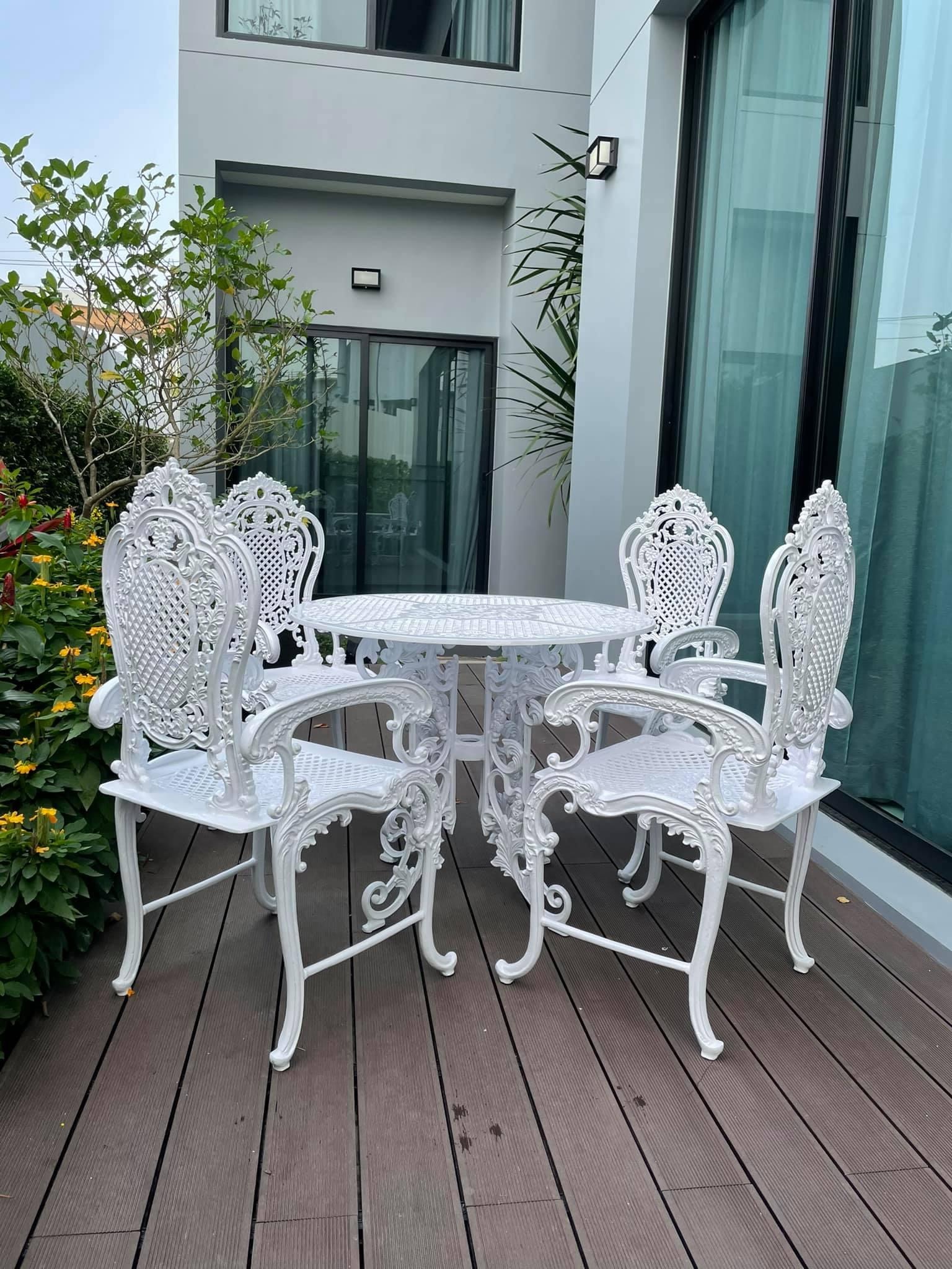 โต๊ะสนามอัลลอยด์ 4 ที่นั่ง วินเทจ ไม่ขึ้นสนิม | Aunchisa Alloy โต๊ะสนามอัลลอยด์ 4 ที่นั่ง วินเทจ ไม่ขึ้นสนิม | Aunchisa Alloy
