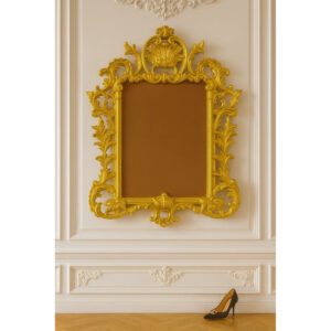 กรอบกระจกอัลลอยด์ สีทองล้วน ขนาด 120x90 ซม. สไตล์ Baroque