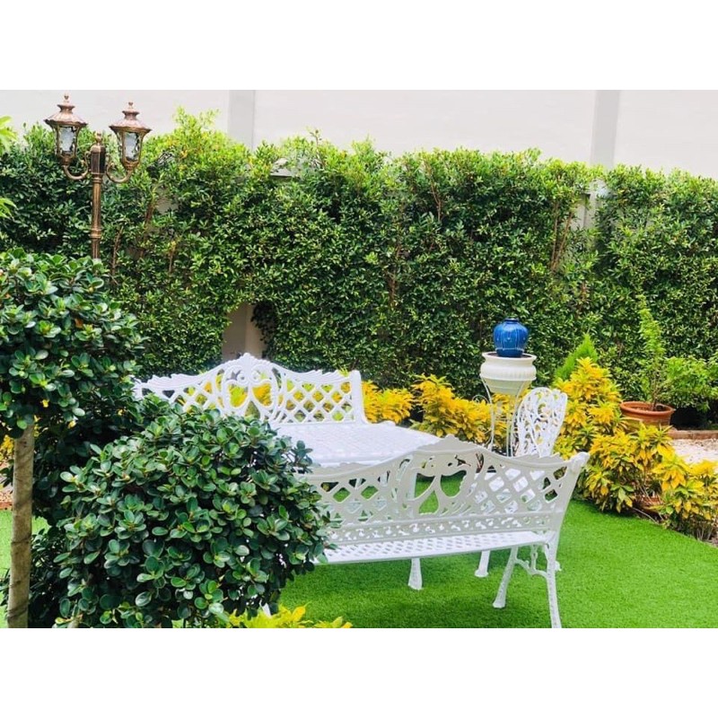 ชุดสนามอัลลอยด์ขาววินเทจ ENGLISH GARDEN 6 ที่นั่ง สไตล์อังกฤษ
